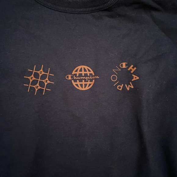 Champion Crewneck Sweatshirt Men’s Size Large Navy Blue - Picture 2 of 5